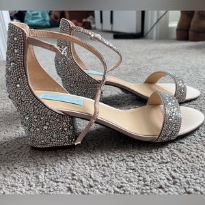 Betsey Johnson Rhinestone Heels